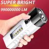 990000000LM Ultra Bright Tactical Led Flashlight Mini Torch USB Charging Cable Outdoor Camping Fishing Lighting