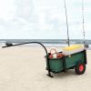 Fishing Trolley with Bag Black Steel