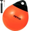 VEVOR Boat Buoy Balls, 15" Diameter Inflatable Heavy-Duty Marine-Grade PVC Marker Buoys, Round Boat Mooring Buoys, Anchoring, Rafting, Marking, Fishin