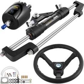 VEVOR Hydraulic Steering Kit 300HP, Hydraulic Boat Steering Kit Helm Pump, Hydraulic Boat Steering Kit Without Hydraulic Steering Hose for Boat Steeri