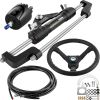 VEVOR 300HP Hydraulic Boat Steering Kit, Hydraulic Steering Helm Pump, Aluminum Alloy Steering Cylinder, 13.5" Steering Wheel with 10" Hydraulic Steer