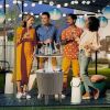 Outdoor Cooler Bar Table with Telescopic Tabletop for Beer and Wine