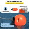 VEVOR Boat Buoy Balls, 15" Diameter Inflatable Heavy-Duty Marine-Grade PVC Marker Buoys, Round Boat Mooring Buoys, Anchoring, Rafting, Marking, Fishin