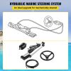 VEVOR 300HP Hydraulic Boat Steering Kit, Hydraulic Steering Helm Pump, Aluminum Alloy Steering Cylinder, 13.5" Steering Wheel with 10" Hydraulic Steer