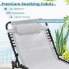 Foldable Recline Lounge Chair with Adjustable Backrest and Footrest