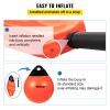 VEVOR Boat Buoy Balls, 15" Diameter Inflatable Heavy-Duty Marine-Grade PVC Marker Buoys, Round Boat Mooring Buoys, Anchoring, Rafting, Marking, Fishin