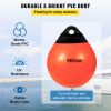 VEVOR Boat Buoy Balls, 15" Diameter Inflatable Heavy-Duty Marine-Grade PVC Marker Buoys, Round Boat Mooring Buoys, Anchoring, Rafting, Marking, Fishin