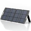 Solar Panel, Foldable Portable Solar Panel Battery Charger Kit with Adjustable Kickstand, Wire Storage Bag, MC4 Cable, IP67 Waterproof for Portable Po