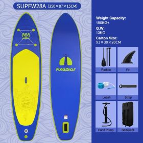 11'6"Ã—34"Ã—6" Extra Wide Inflatable Paddle Board, Stand Up Paddle Board (Color: Dark Blue)