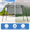 6 x 6 Feet Pop-up Canopy Tent with Carry Bag and 4 Stakes