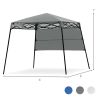 6 x 6 Feet Pop-up Canopy Tent with Carry Bag and 4 Stakes