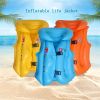 Swim Vest For Kids ; 4-12 Years Old Inflatable Swimming Floaties With Adjustable Safety Buckle & Dual Airbags For Boys Girls; Water Vest For Pool; Bea