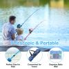 Kids Fishing Pole Set Fishing Starter Kit Telescopic Fishing Rod and Reel Combo Kit with Tackle Box 56Pcs Fishing Lures for Boys Girls