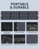 Solar Panel, Foldable Portable Solar Panel Battery Charger Kit with Adjustable Kickstand, Wire Storage Bag, MC4 Cable, IP67 Waterproof for Portable Po